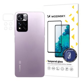 Szkło hartowane 9H na cały aparat kamerę do Xiaomi Redmi Note 11 Pro+ Camera Glass WOZINSKY