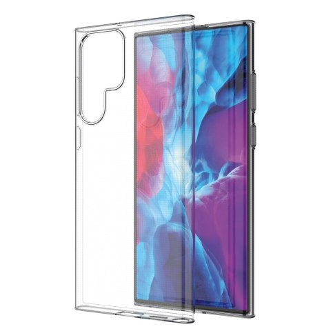 Żelowy pokrowiec etui Ultra Clear do Samsung Galaxy S22 Ultra przezroczysty HURTEL