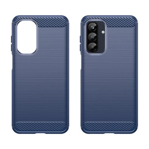 Etui silikonowe na Samsung Galaxy A26 Carbon Case - niebieskie HURTEL