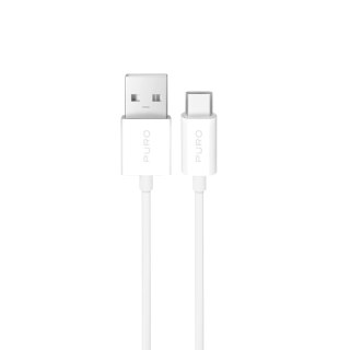 Kabel przewód USB-A - USB-C 10W TPE 2m - biały PURO