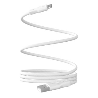 Kabel przewód magnetyczny USB-A - USB-C 10W 1m - biały PURO