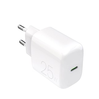 Ładowarka sieciowa USB-C Power Delivery 25W - biała PURO