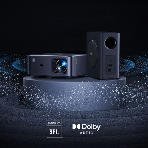 Projektor multimedialny FullHD 1080p LCD z głośnikami JBL i subwooferem WiFi BT K2s Pro - czarny Yaber