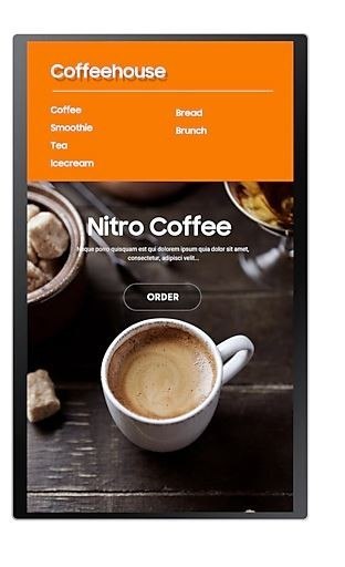 Monitor profesjonalny KIOSK KM24A/Tizen 24 cale Matowy, Dotykowa 16h/7 250(cd/m2) 1920x1080(FHD) S6 Player 3 lata d2d (LH24KMATB Samsung
