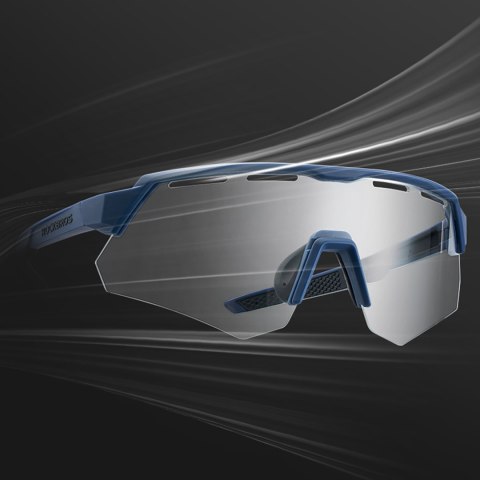 Okulary rowerowe polaryzacyjne z filtrem UV i wkładką korekcyjną - szare ROCKBROS