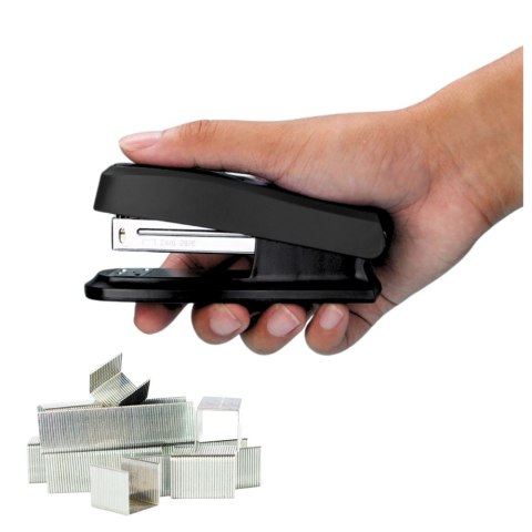 Zszywacz Biurowy Czarny Do 30 Kartek Zestaw Zszywek 24/6 13cm LEAN