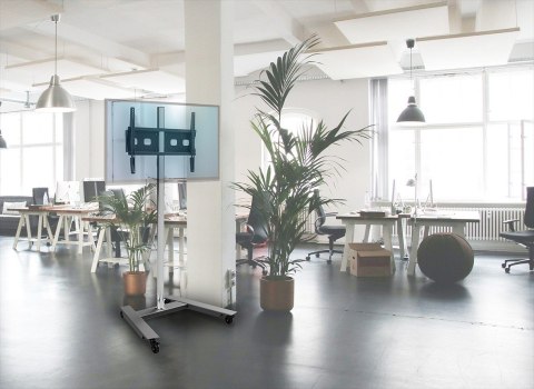 TR5E Wózek do ekranu 42-65 cali VESA 100×100 - 600×400 50 kg 393-1685 mm Edbak