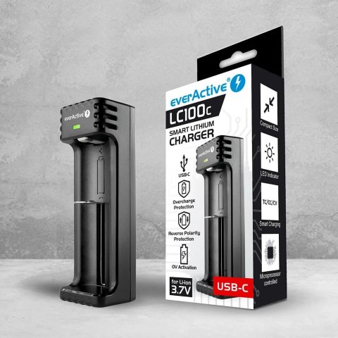 Ładowarka akumulatorowa Li-ion USB-C LC100C EverActive