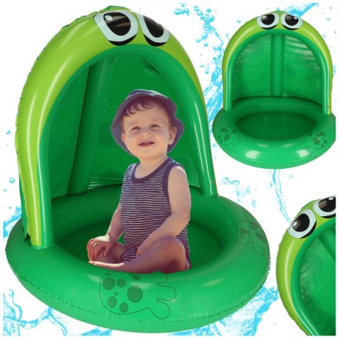 Basen dmuchany ogrodowy dla dziecka brodzik z daszkiem żaba 95cm Kik Sp. z o. o. Sp. k.