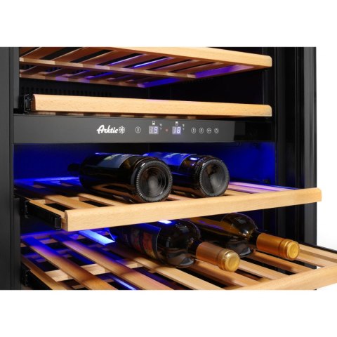 Lodówka chłodziarka do wina dwustrefowa na 72 butelki 232 l 110 W ARKTIC