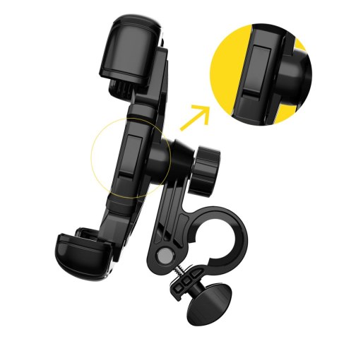 Mocny uchwyt na telefon na kierownicę roweru motocykla hulajnogi czarny WOZINSKY