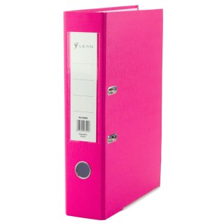 Segregator Na Dokumenty A4/80mm Okucie Mechanizm Dźwigniowy Różowy LEAN