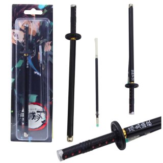 Długopis Miecz Katana Anime Metalowy Czarny Tusz Wymienny Wkład Czarny LEAN