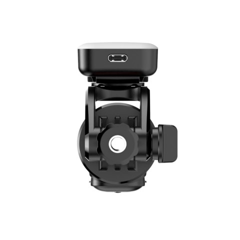 Selfie stick teleskopowy z pilotem + 2x lampka LED stojak tripod na telefon 1.3m - czarny HURTEL