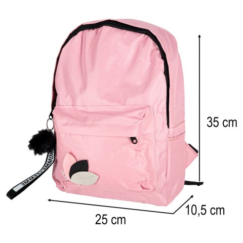 Plecak szkolny młodzieżowy jednokomorowy różowy Kik Sp. z o. o. Sp. k.