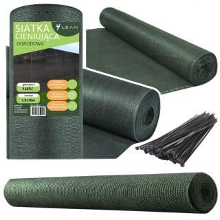 Siatka Cieniująca Na Ogrodzenie Płot Maskująca Szara 1.5M 10M 140g/m² LEAN