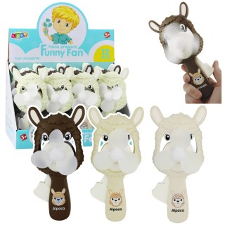 Wiatraczek Wentylator Ręczny Mechaniczny Dla Dzieci Alpaka Mix LEAN TOYS