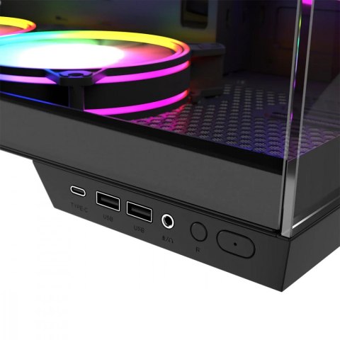 Obudowa komputerowa Volcano Panorama APEX ARGB 7F MIDI szara MODECOM