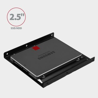 RHD-125B Ramka metalowa do montażu 1x 2.5" HDD w pozycji 3.5" Czarna AXAGON