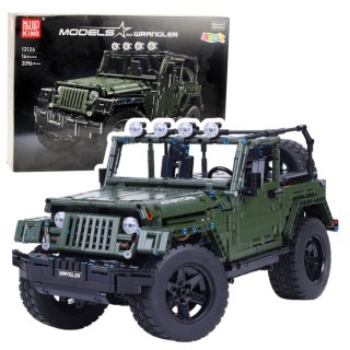 Klocki Konstrukcyjne Auto Terenowe Zielony Khaki 2078 el. LEAN Toys