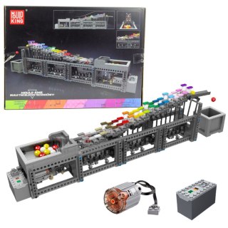 Klocki Konstrukcyjne Tor Na Kulki Z Silnikiem Elektrycznym 1038 el. LEAN Toys