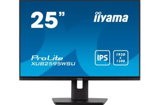 Monitor 25 cali XUB2595WSU-B5 IPS.PIVOT.16:10.USB.DP.HDMI.VGA.2x2W. 300(cd/m2).HAS(150mm) IIYAMA