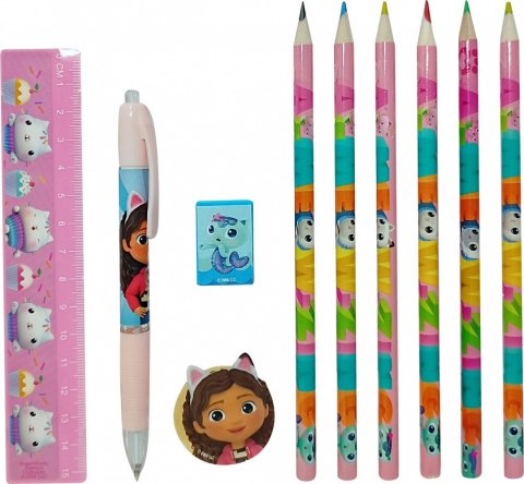 Zestaw piśmienniczy 12 elementów Koci Domek Gabi Kids Euroswan