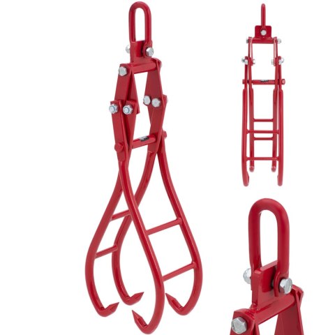 Kleszcze chwytak do kłód pni drewna bali samozaciskowy 1360 kg Hillvert