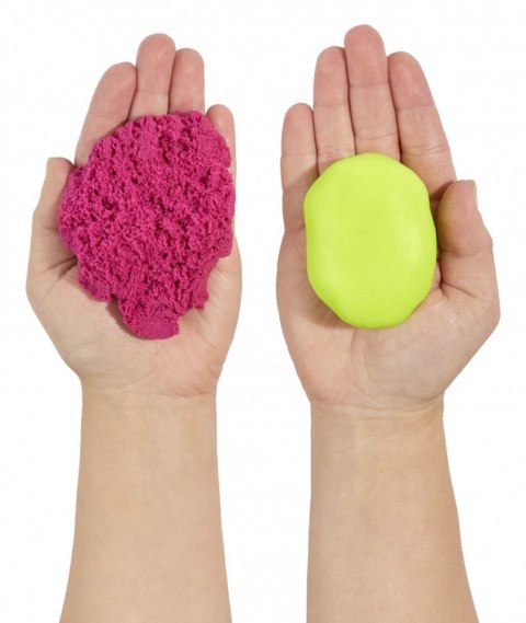 Masa plastyczna Wonder Factory Never Dry Dough limonkowy, różowy MGA