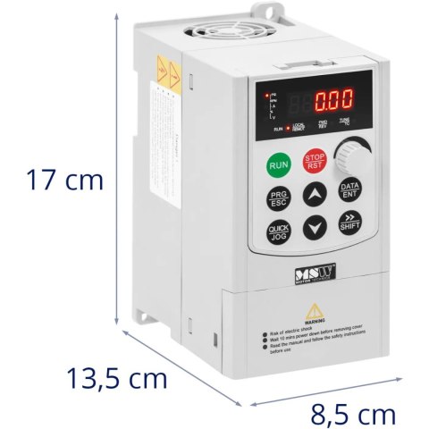 Przetwornica częstotliwości VFD falownik 500 Hz 2200 W 230 V MSW