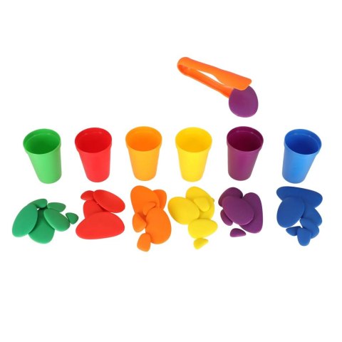 Kamyki kreatywne kolorowe układanka montessori 65 el. Kik Sp. z o. o. Sp. k.