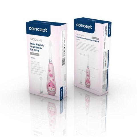 Szczoteczka soniczna Baby KIDO SMILE 1-5 lat różowa ZK3010 Concept