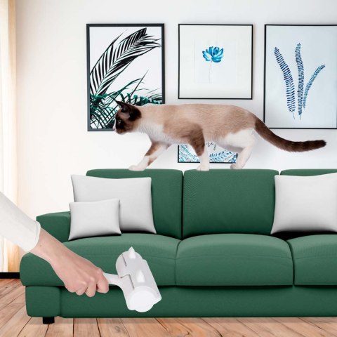 Szczotka wałek rolka do czyszczenia sierści z ubrań tapicerki biała niebieska Kik Sp. z o. o. Sp. k.