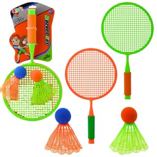 Zestaw Rakiety Do Badmintona 2 Rakietki 2 Duże Lotki Z Piłką LEAN Toys