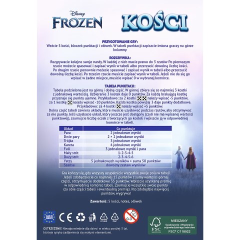 Gra podróżna Kości Kraina Lodu Trefl 02689 Trefl Gry