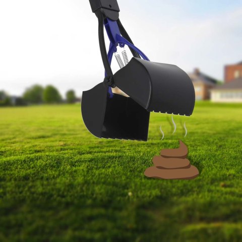 Łopatka do zbierania odchodów kupozbieracz niebieski Kik Sp. z o. o. Sp. k.