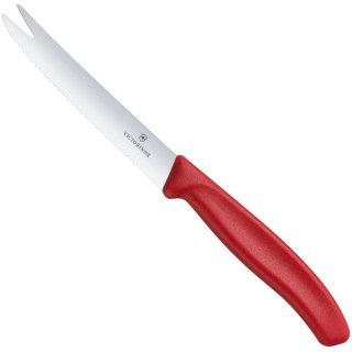 Nóż do sera kiełbasy dł. 110/219 mm - czerwony Victorinox