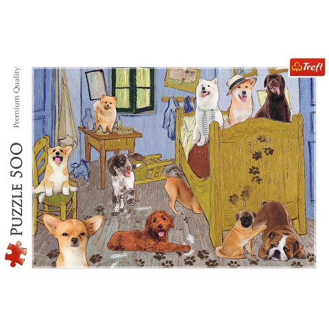 Puzzle - 500 - Pokój van Gogha - Psia Rewolucja - Trefl 37539 Trefl Puzzle