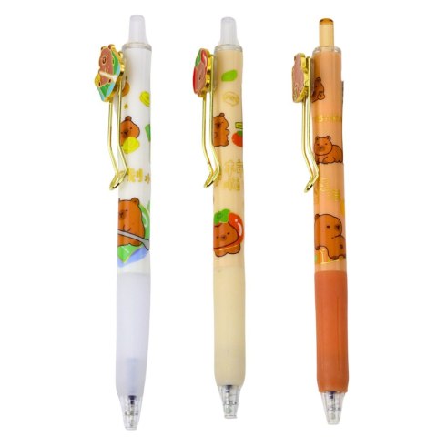 Długopis Żelowy Kapibara Niebieski Tusz 0.5mm 14cm Mix LEAN