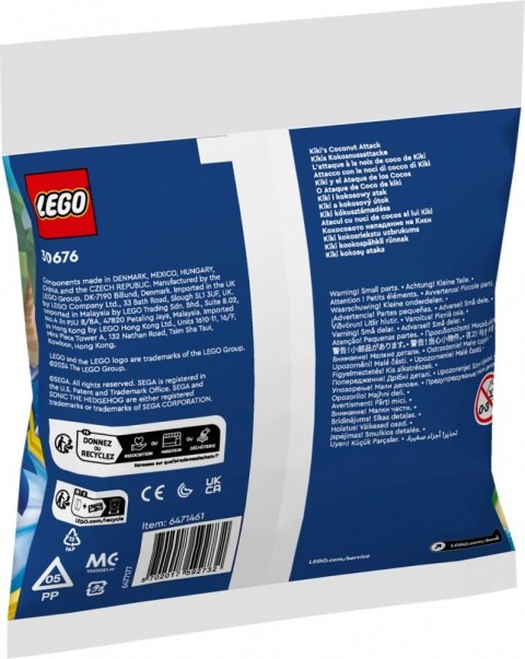 Klocki Sonic 30676 Kiki i kokosowy atak LEGO