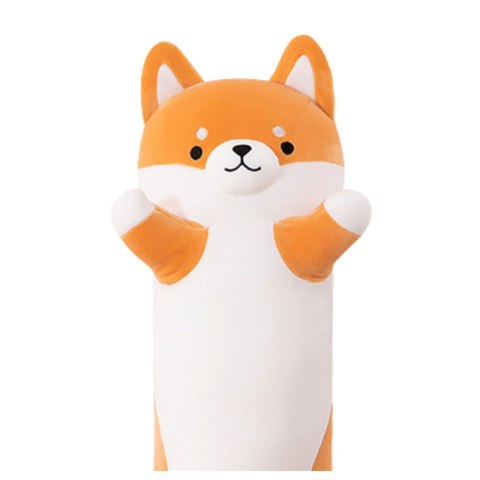 Pluszowa Maskotka Pies Shiba Poduszka Podłużna Wałek 60cm LEAN Toys