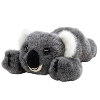 Pluszowa Maskotka Przytulanka Leżący Miś Koala Szary 30cm LEAN Toys
