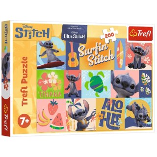 Puzzle - 200 - Hawajskie przygody - Disney Stitch - Trefl 13331 Trefl Puzzle