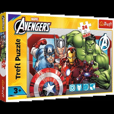 Puzzle - 24 Maxi - Zawsze sprawiedliwi - Disney Marvel The Avengers - Trefl 14378 Trefl Puzzle