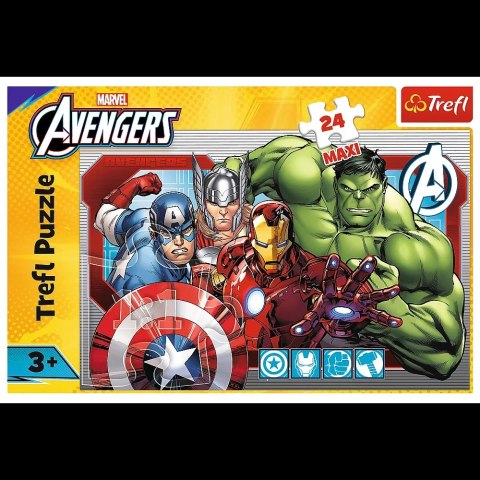 Puzzle - 24 Maxi - Zawsze sprawiedliwi - Disney Marvel The Avengers - Trefl 14378 Trefl Puzzle