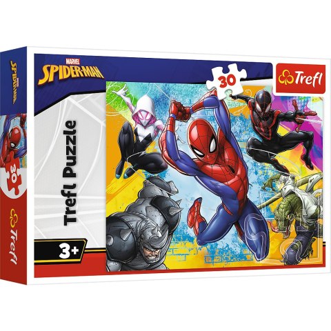 Puzzle - 30 - Kolory Spider-Man'a - Disney Marvel Spiderman - Trefl 18307 Trefl Puzzle