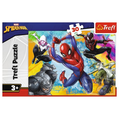 Puzzle - 30 - Kolory Spider-Man'a - Disney Marvel Spiderman - Trefl 18307 Trefl Puzzle