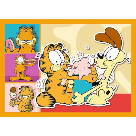 Puzzle - 4w1 (35, 48, 54, 70) - Garfield Kocha lasanię - Trefl 34673 Trefl Puzzle
