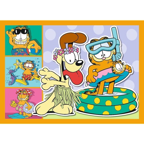 Puzzle - 4w1 (35, 48, 54, 70) - Garfield Kocha lasanię - Trefl 34673 Trefl Puzzle