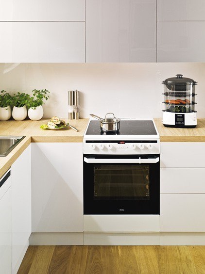 Parowar biało-czarny PT3011 Amica